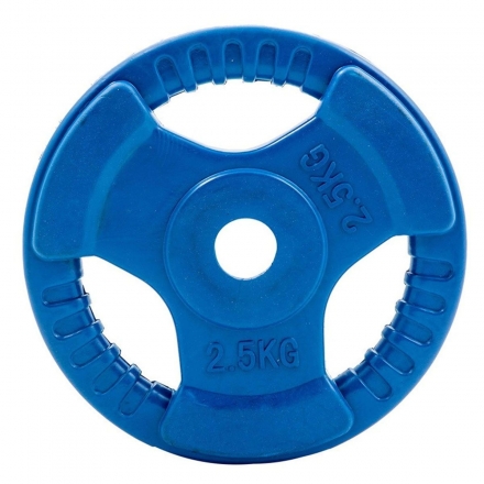 Диск обрезиненный ZSO цветной 3 HANDLE D-26,  2,5 кг оптом, фото 1