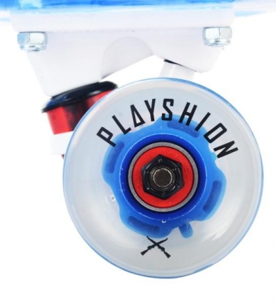 Скейтборд прозрачный Playshion 22″ FS-PS002 со светящимися колесами оптом, фото 7