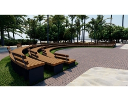 Амфитеатр Радиус 6-8 м, со спинками, фото 1