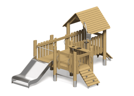 Игровой комплекс Эко ИК-140 для детской площадки оптом, фото 3