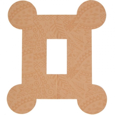Тейп динамический PosturePals Box tape, арт. PP-Box-T, преднарезка, 5 шт. в уп., телесный оптом, фото 1