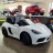 Электромобиль Porsche Cayman 180W белый оптом