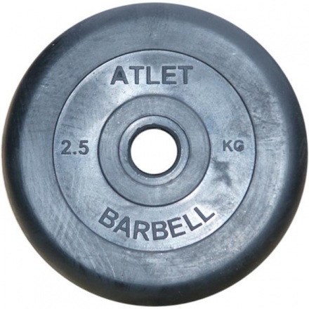 Диск обрезиненный BARBELL ATLET 25 кг / диаметр 31 мм оптом, фото 1
