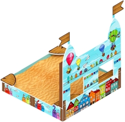 Песочница Королевство (Коты) ИО 5.15.01-11, фото 2 Песочница Королевство (Коты) ИО 5.15.01-11, фото 2