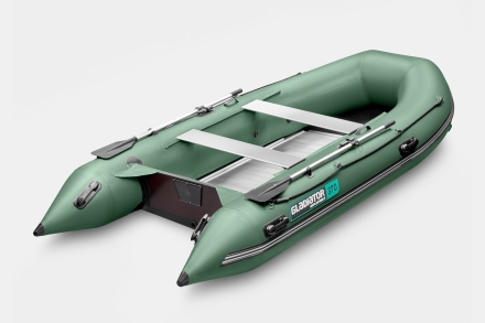 Gladiator B 370 AL LIGHT Зеленый моторная лодка ПВХ Алюминиевый пайол оптом, фото 2