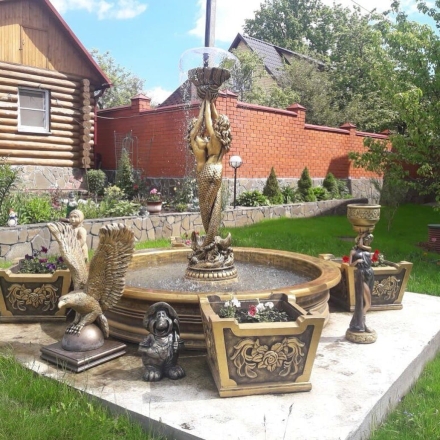 Фонтан Королевский с русалками и вазонами оптом, фото 3