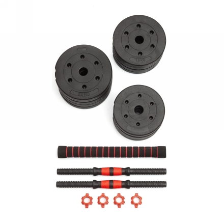 Гантели разборные с грифом, 20 кг (2 шт. х 10 кг) оптом, фото 2