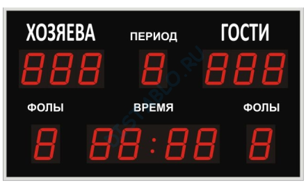 Универсальное спортивное табло №1М, ТС-100х13b оптом, фото 1