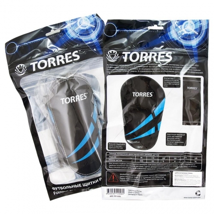 Щитки профессиональные &quot;TORRES Pro&quot;, р.S, черно-сине-белый оптом, фото 2