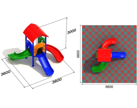 Детская площадка Ромашка 5.1 оптом, фото 3