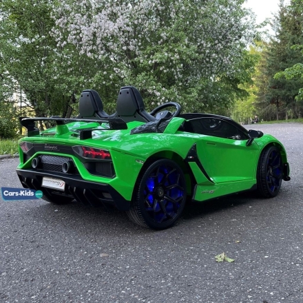 Электромобиль Lamborghini Aventador SVJ 24V зеленый оптом, фото 5