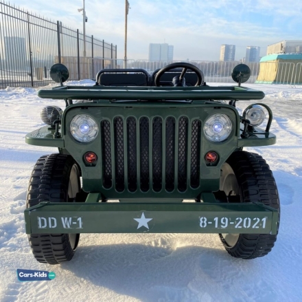 Электромобиль Jeep Willys YKE 4137 4WD зеленый оптом, фото 2