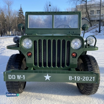 Электромобиль Jeep Willys YKE 4137 4WD зеленый оптом, фото 4