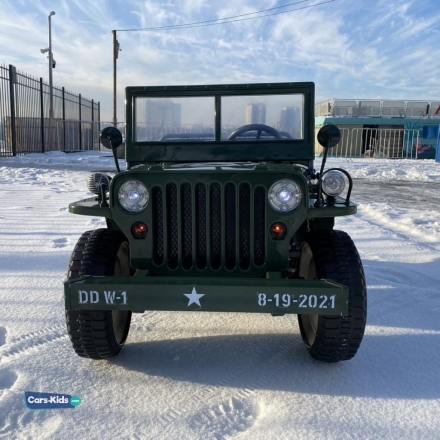 Электромобиль Jeep Willys YKE 4137 4WD зеленый оптом, фото 3