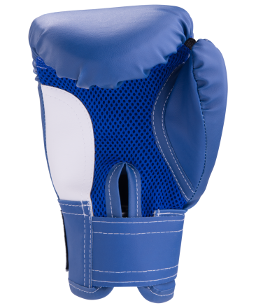 Перчатки боксерские Rusco 10oz, к/з, синие оптом, фото 2