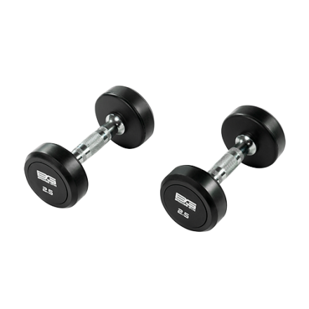 BRONZE GYM BG-PA-DB-R025 Гантель обрезиненная 2,5 кг оптом, фото 1