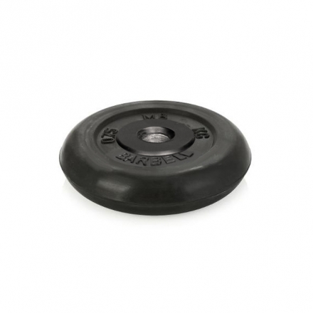 Диск обрезиненный Barbell d 31 мм чёрный 0,75 кг оптом, фото 1