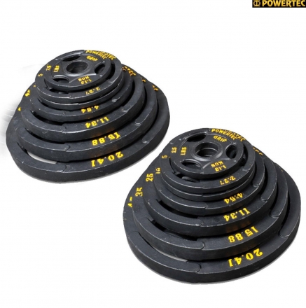 Набор олимпийских дисков для тренажеров powertec 255 LBS (116 кг) оптом, фото 2