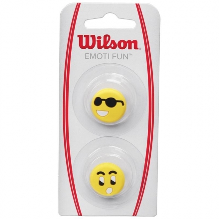 Виброгаситель Wilson Emoti-Fun Sun Glasses, вулканиз. резина, в форме смайликов, желто-черный оптом, фото 1