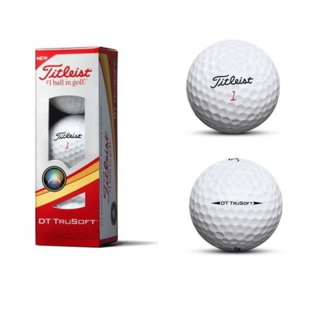 Мяч для гольфа Titleist DT TruSoft, для игроков начального и среднего уровня оптом, фото 1
