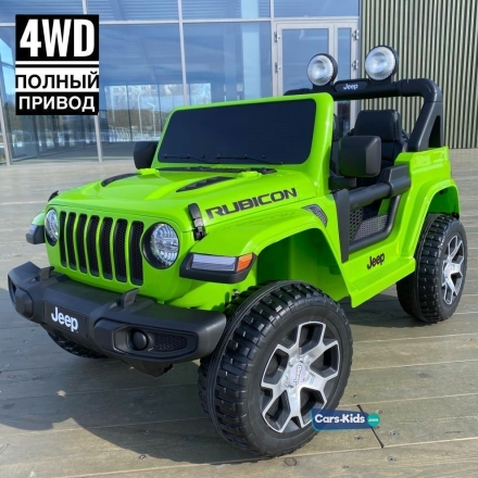 Электромобиль Jeep Rubicon 4WD зеленый оптом, фото 1