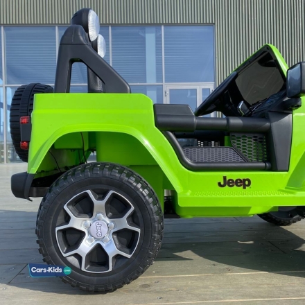 Электромобиль Jeep Rubicon 4WD зеленый оптом, фото 8