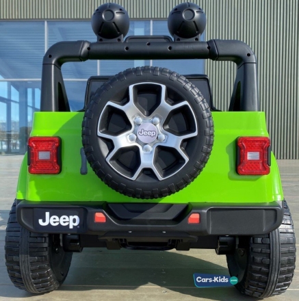 Электромобиль Jeep Rubicon 4WD зеленый оптом, фото 6