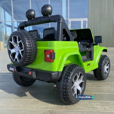 Электромобиль Jeep Rubicon 4WD зеленый оптом, фото 7