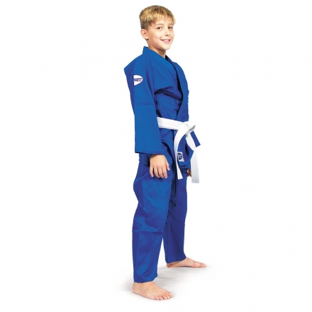 Кимоно дзюдо &quot;GREEN HILL JUNIOR&quot; арт. JSJ-10227-00, р.00/120, курт.хлоп., брюки хлоп./полиэст., син. оптом, фото 1