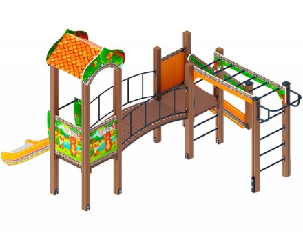 Детская игровая площадка Полянка ДИК 1.16.06-01 Н 750 оптом, фото 3