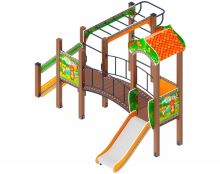 Детская игровая площадка Полянка ДИК 1.16.06-01 Н 750 оптом, фото 1