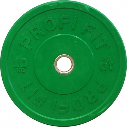 Диск для штанги каучуковый, цветной PROFI-FIT D-51, 10 кг оптом, фото 5