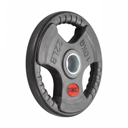 Диск 51 мм. обрезиненный с 3-мя хватами  10 кг (модель: D2) оптом, фото 2