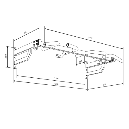 Турник настенный «Мультихват PRO 27» оптом, фото 5