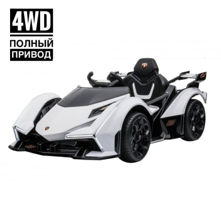 Электромобиль Lamborghini Vision Gran Turismo 4WD 12V HL528-LUX белый оптом, фото 1