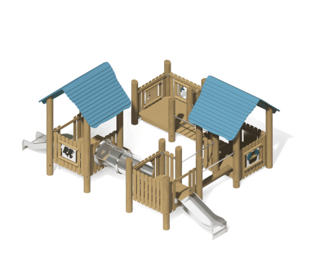 Игровой комплекс Эко ИК-226 для детской площадки оптом, фото 3