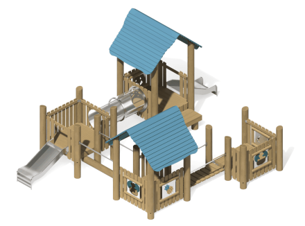 Игровой комплекс Эко ИК-226 для детской площадки оптом, фото 4