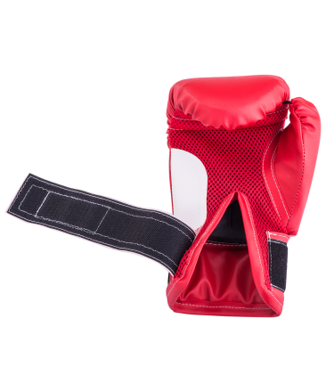 Перчатки боксерские детские, 6oz, к/з, красный оптом, фото 4