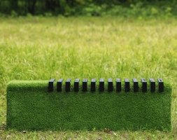 Топиари лавочка Мариэль Цельная, бук - газон Premium, фото 2