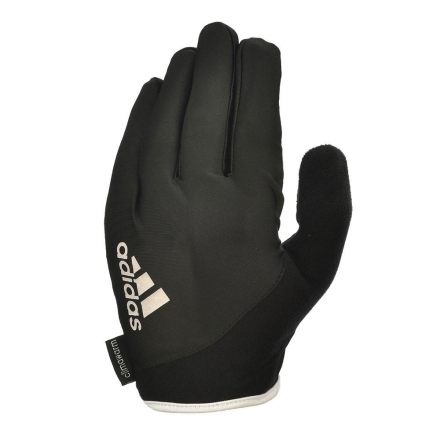 Перчатки для фитнеса (с пальцами) Adidas Essential  ADGB-12421WH (черный/белый) оптом, фото 1
