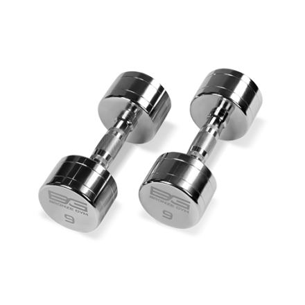 BRONZE GYM BG-PA-DB-C09 Гантель хромированная 9 кг оптом, фото 1