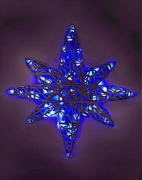 Световая фигура Светящаяся звезда Рождественская плоская двухсторонняя 0,8 м