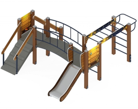 Детская игровая площадка Карапуз Эко ДИК 1.001.05-02 Н=750 оптом, фото 4