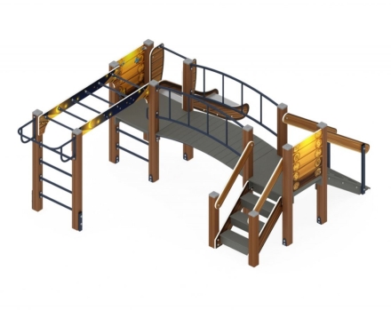 Детская игровая площадка Карапуз Эко ДИК 1.001.05-02 Н=750 оптом, фото 3