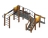 Детская игровая площадка Карапуз Эко ДИК 1.001.05-02 Н=750 оптом