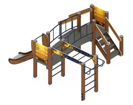 Детская игровая площадка Карапуз Эко ДИК 1.001.05-02 Н=750 оптом, фото 2