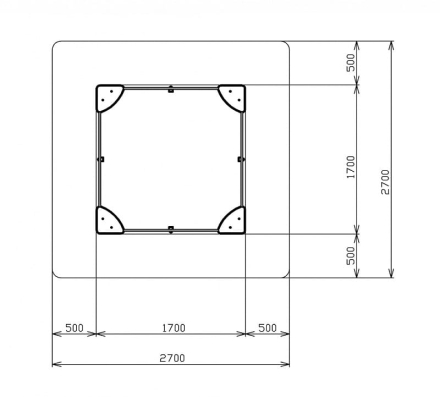Песочница средняя Лукоморье (Ракушки) - ИО 5.25.01-01 оптом, фото 4