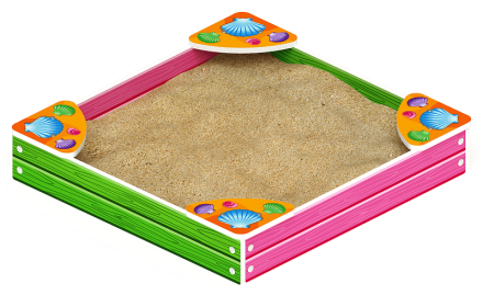 Песочница средняя Лукоморье (Ракушки) - ИО 5.25.01-01 оптом, фото 1