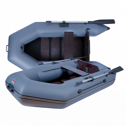 Лодка надувная 230 TL  (Пайол фанерный книжка) (зеленая, серая) оптом, фото 2