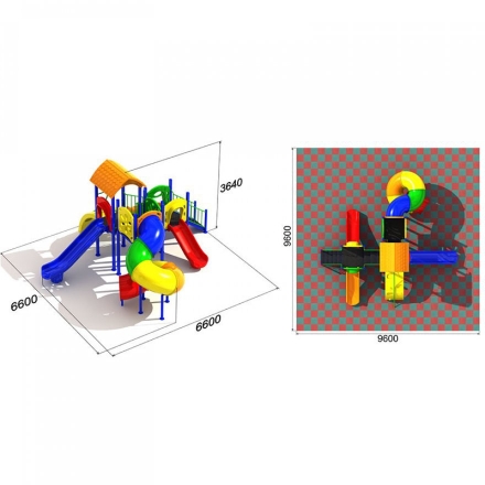 Детская игровая площадка Спираль 3.1 оптом, фото 3